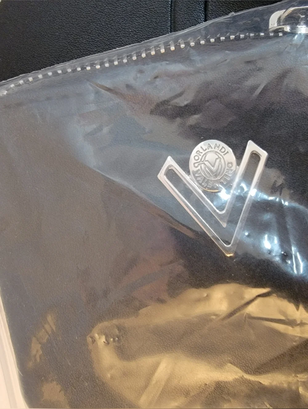 Nwt Valentino Orlandi Vegan Leather Black Crossbody Bag + Wallet - Picture 12 of 16